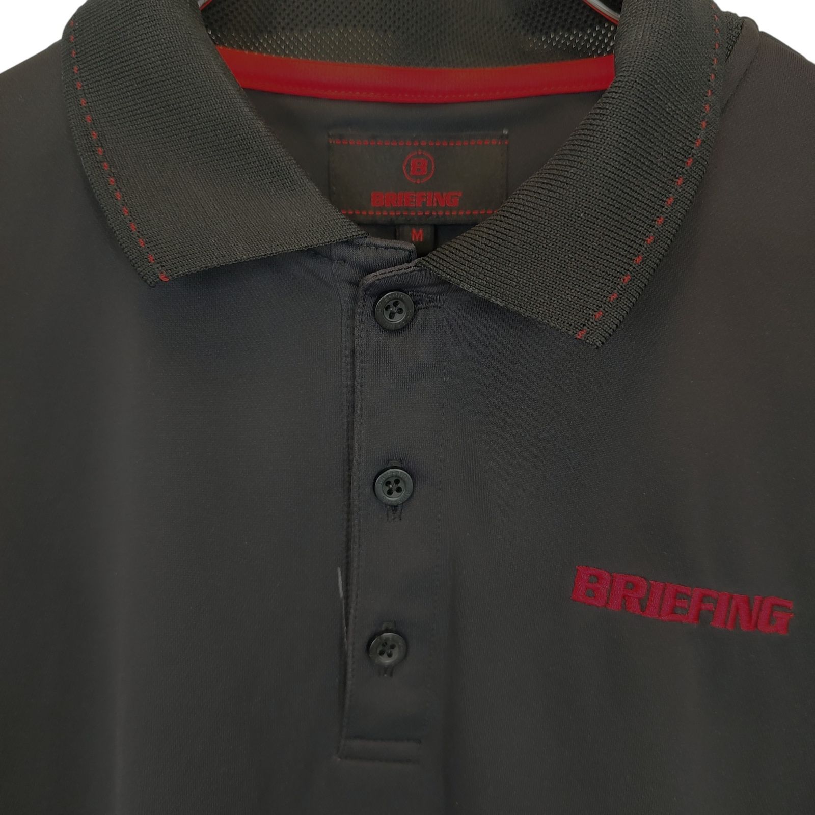 【美品】BRIEFING ポロシャツ　BRG211M17 BRIEFING(ブリーフィング) / ポロシャツ/M/ポリエステル/BLK