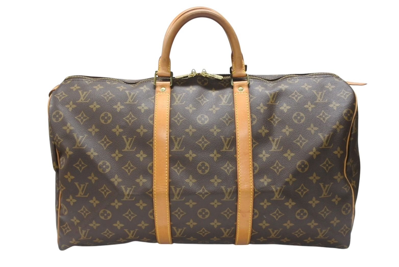 LOUIS VUITTON ルイヴィトン キーポル50 ボストンバッグ M41426 モノグラムキャンバス ブラウン ゴールド金具 4b007176