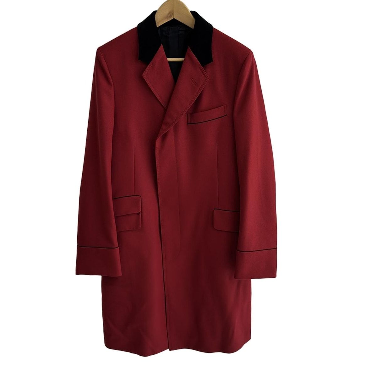 GUCCI グッチ コート サイズ48 M メンズ - 383224 Z2892 レッド×黒 長袖|チェスターコート|ミケーレ ファーストコレクション|秋|冬