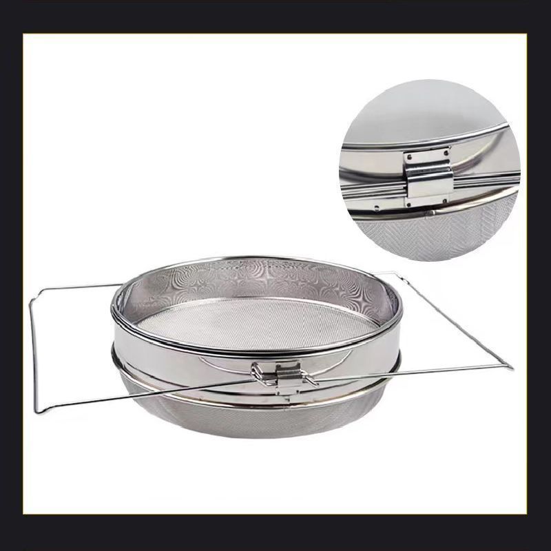 養蜂 器具 はちみつ こし器 蜂蜜 ワックス ろ過器 2重ステンレス ブラシ ふるい 園芸 PVC容器付き (18L) 養蜂 器具 はちみつ こし器 蜂蜜 ワックス ろ過器 2重ステンレス ブラシ ふるい 園芸 PVC容器付き (18L)