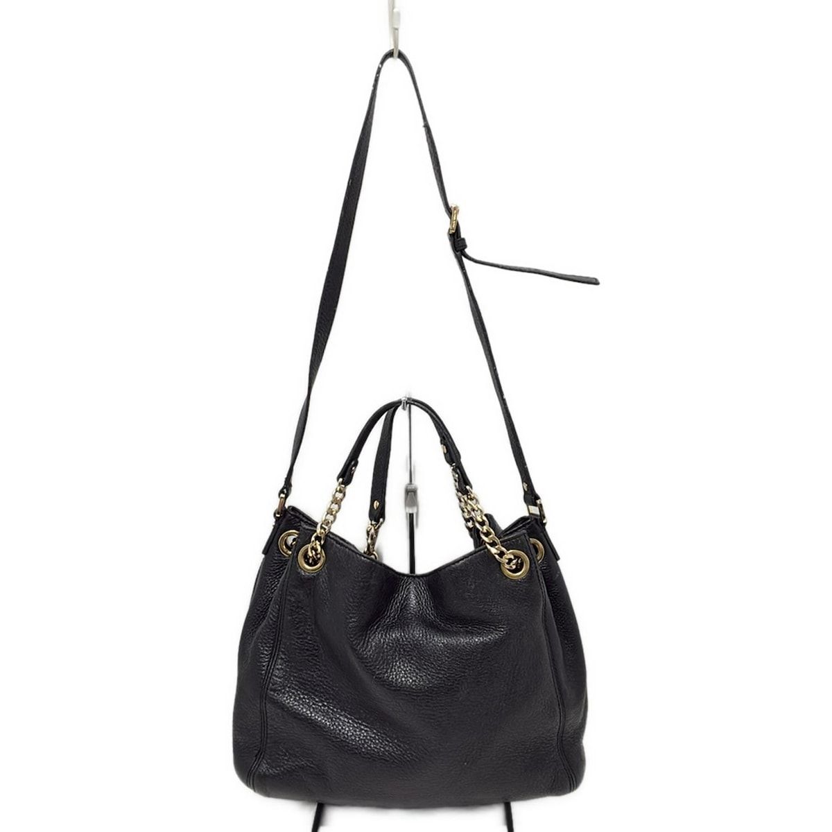 美品 MICHAEL KORS マイケルコース 2WAYショルダーバッグ 本革黒 MICHAEL KORS(マイケルコース) ショルダーバッグ - 黒 2way