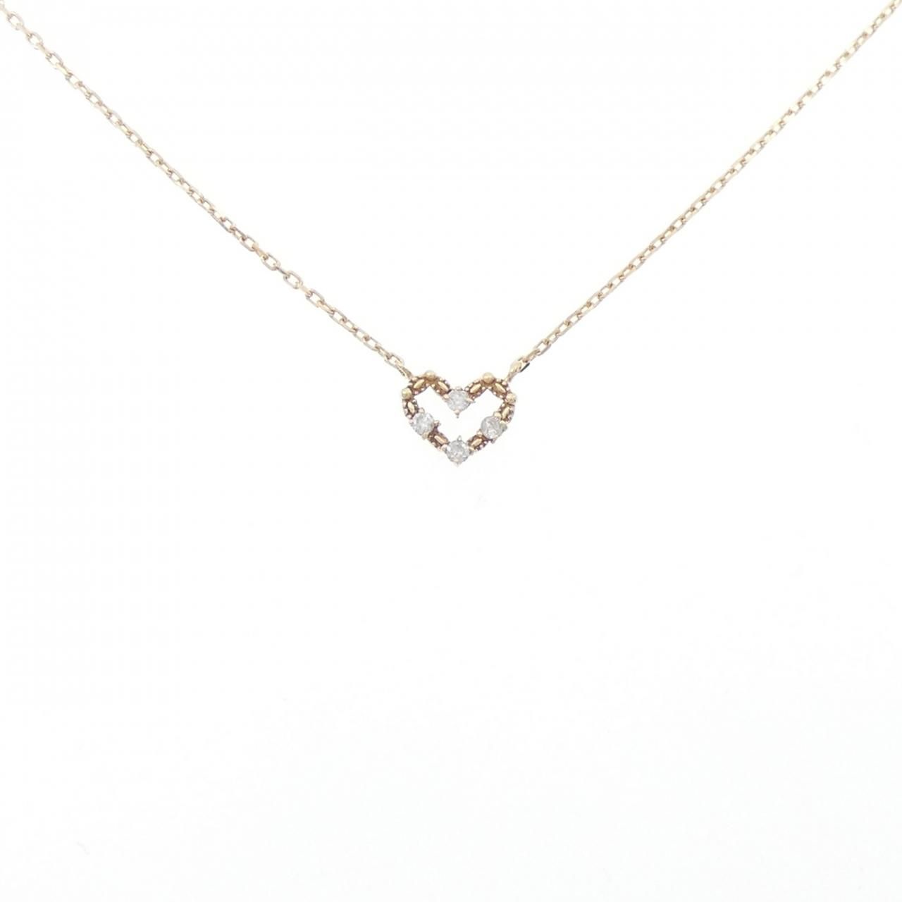 ジュピター ハート ダイヤモンド ネックレス 0.04CT