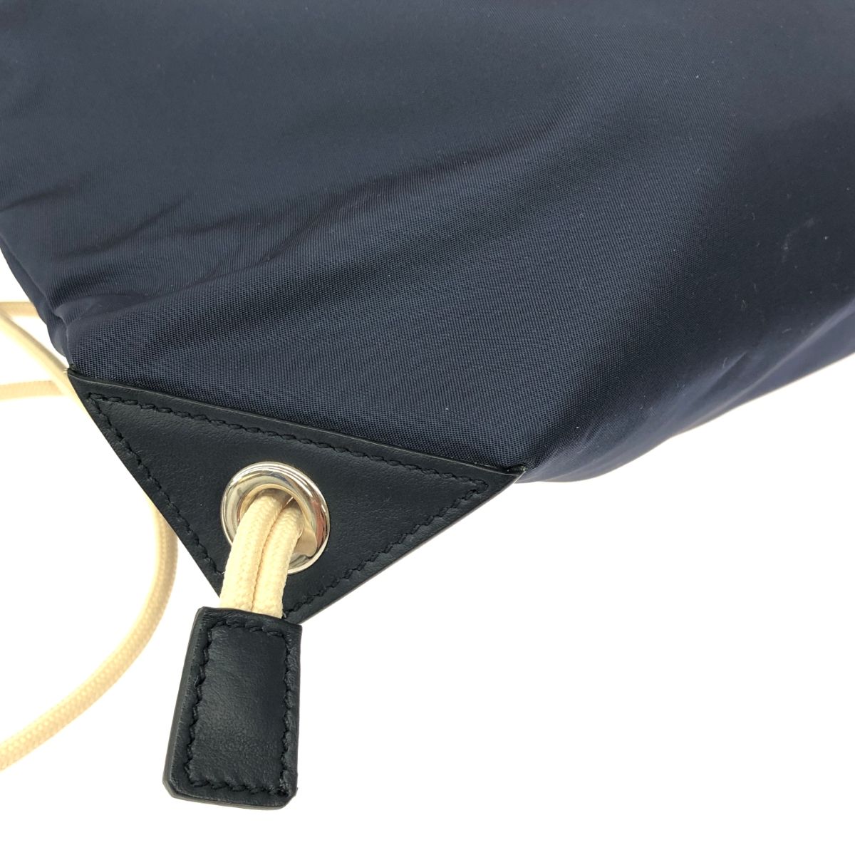 良好 PRADA プラダ ナップサック 2VZ030 ネイビー ナイロン レディース