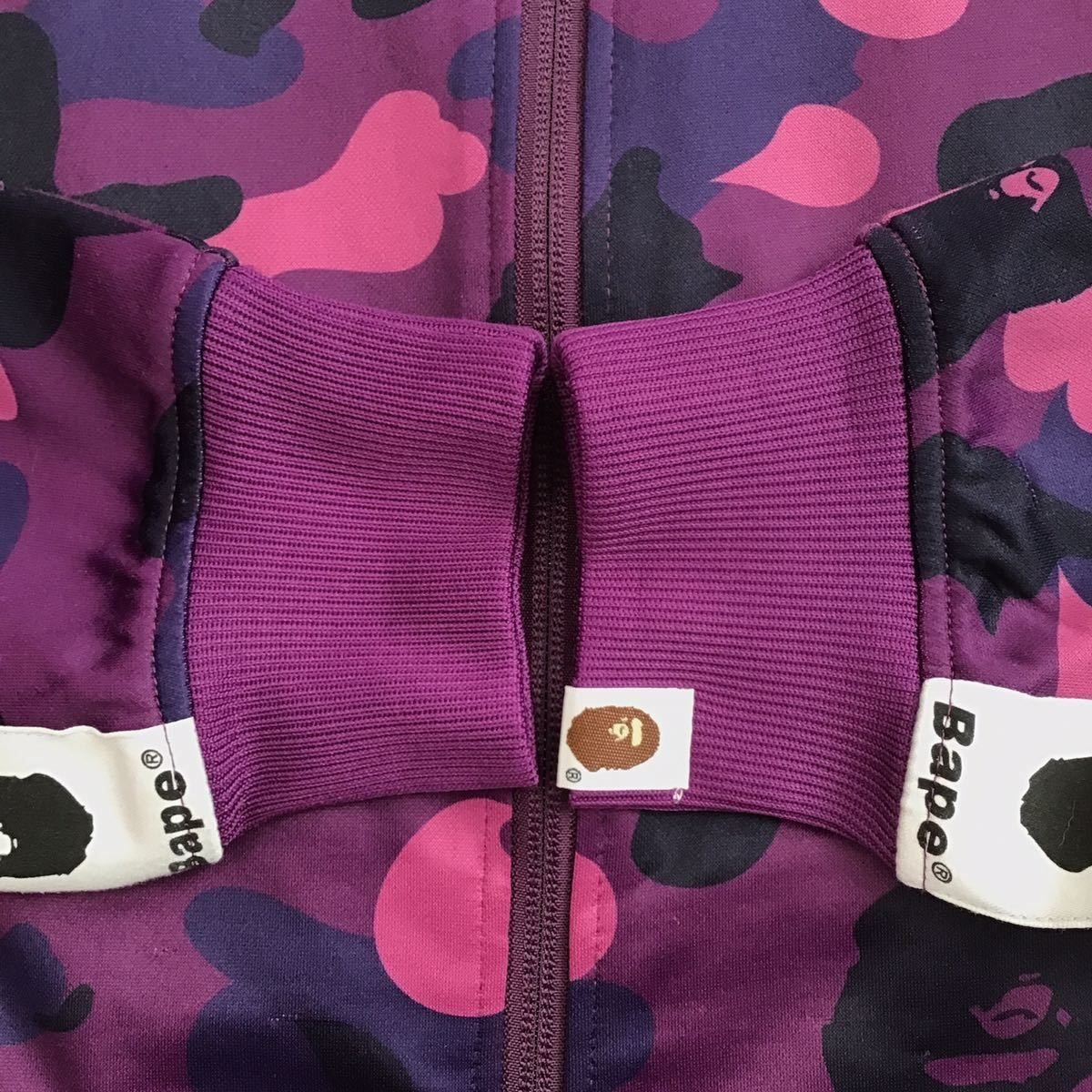 Purple camo JERSEY track jacket Mサイズ a bathing ape BAPE