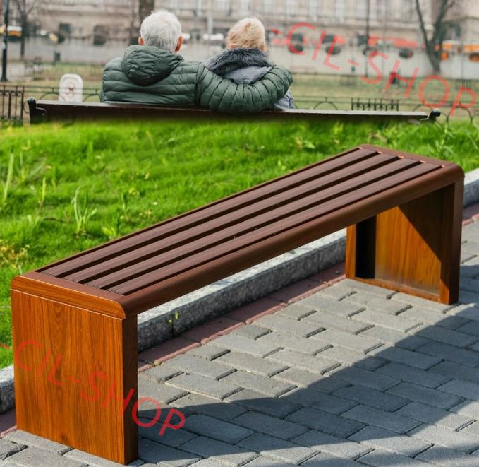 屋外ガーデンベンチ、屋外木製ベンチ、背もたれ付きガーデンベンチ、2