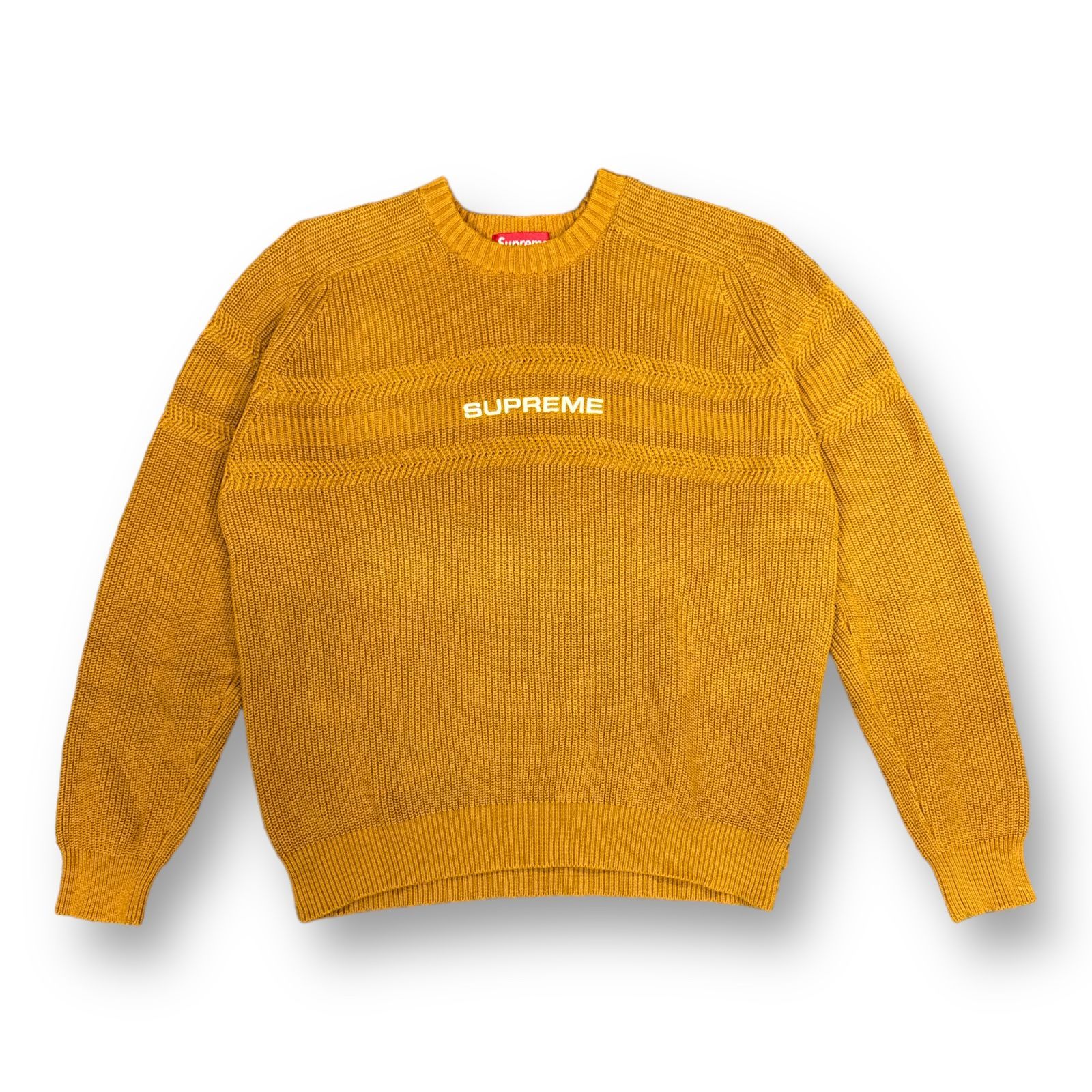 Supreme Chest stripe raglan sweater チェストストライプラグランセーター ニット シュプリーム S 60524A