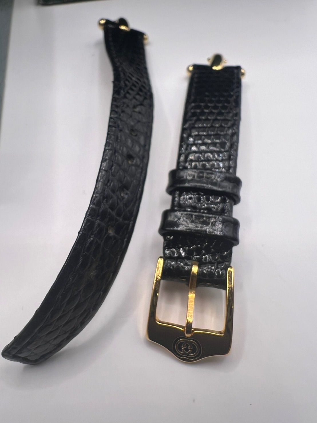 GUCCI時計 本体無し チェーンベゼル金属 革バンド