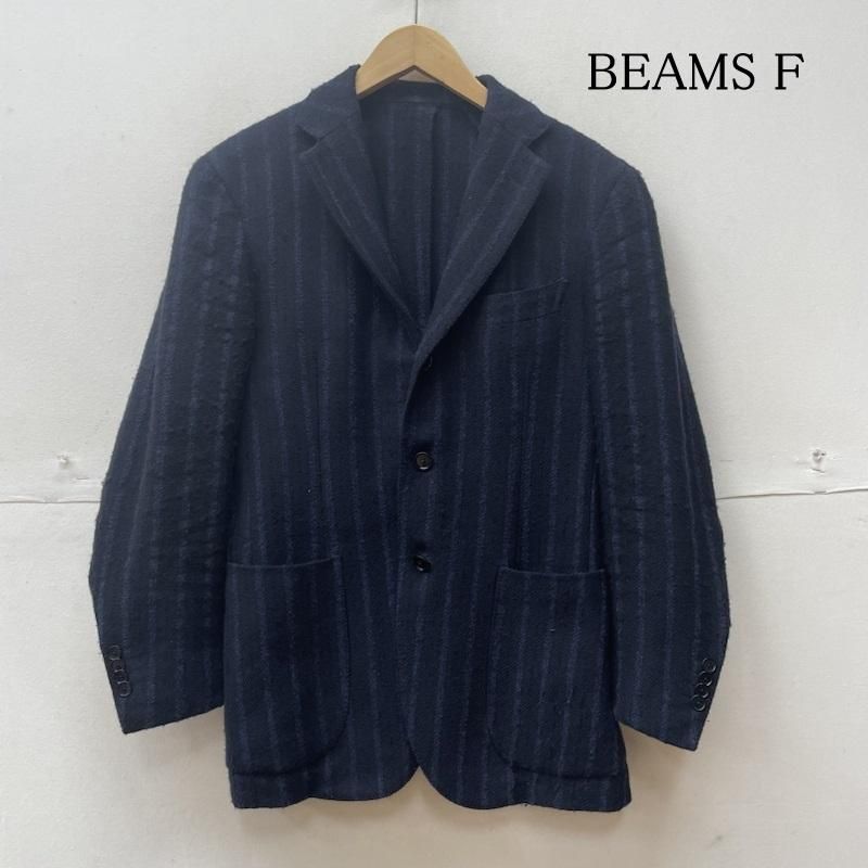 BEAMS F ビームスエフ ジャケット、上着 ジャケット、ブレザー ストライプ テーラード ジャケット 3ボタン ウール ブレザー 21-16-0626-786