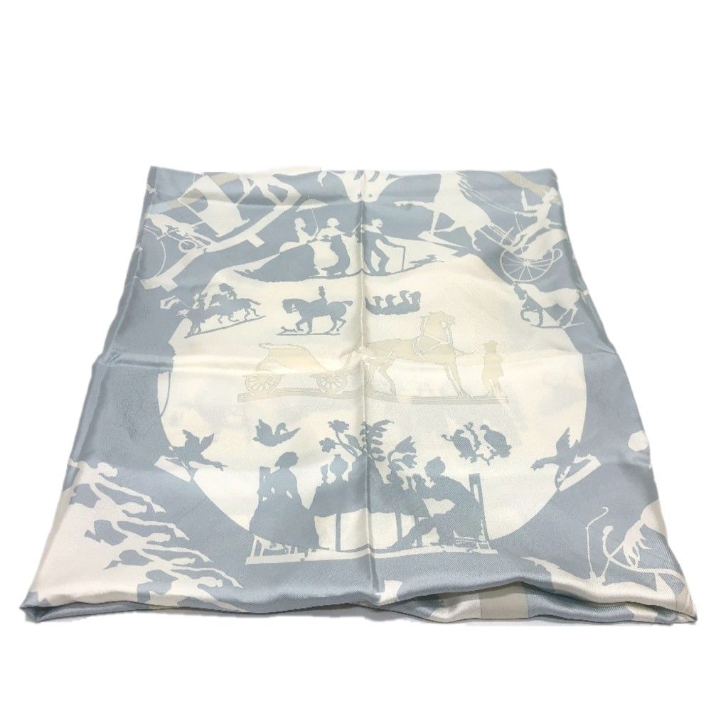 HERMES エルメス スカーフ カレ90 JEUX D'OMBRES 影絵遊び