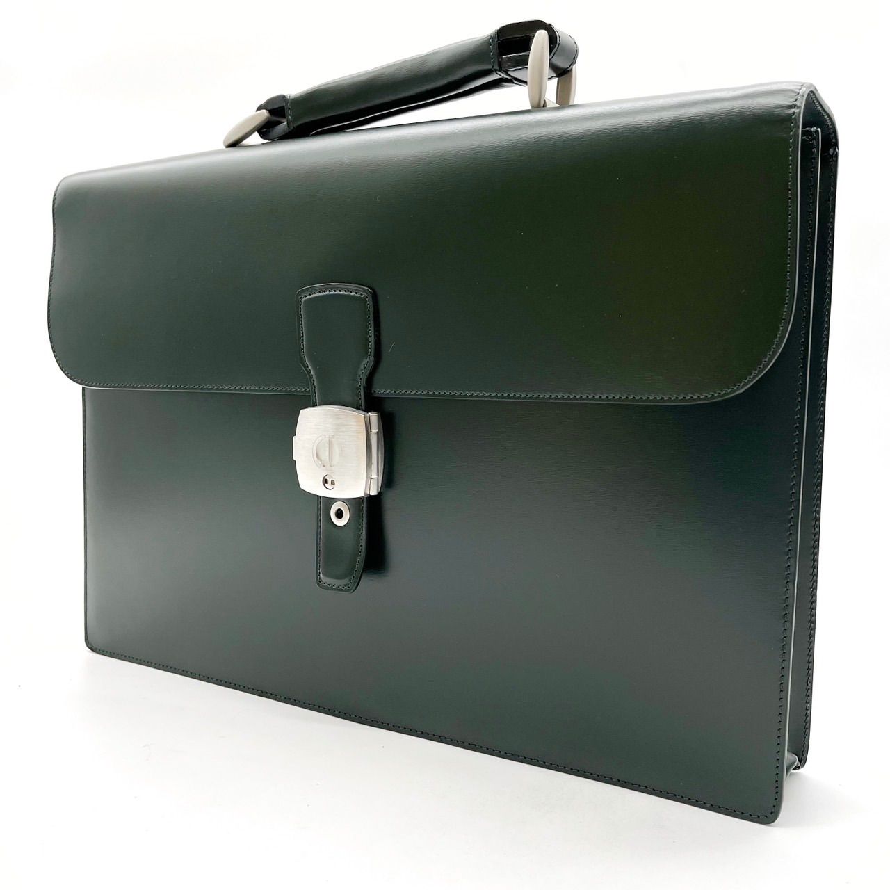 袋付き✨️dunhill ビジネスバッグ 2way シルバー金具 A4可 美品✨希少色 dunhill ダンヒル ビジネスバッグ ブリーフケース
