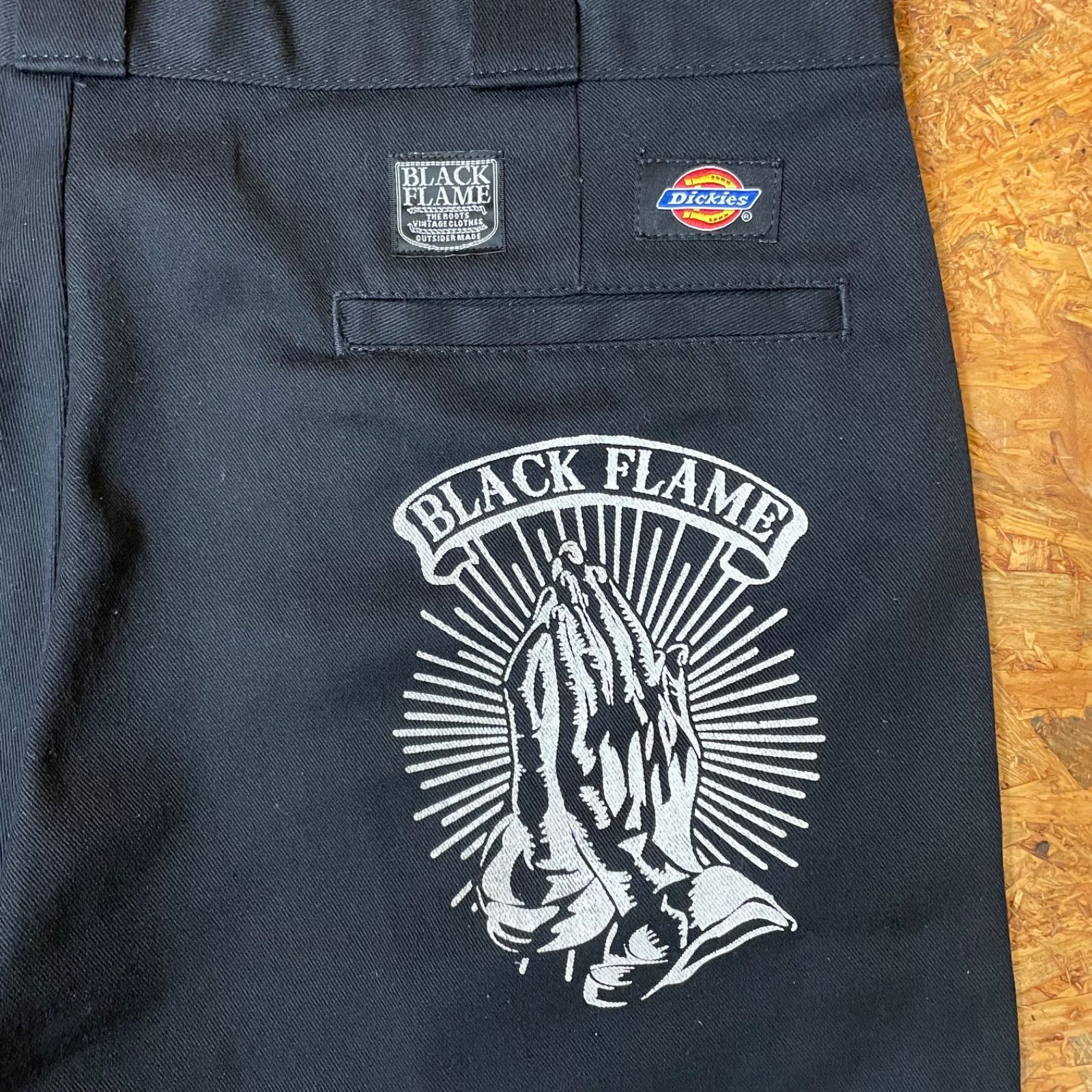 Dickies × BLACK FLAME 874 Original Fit ワークパンツ 34×32