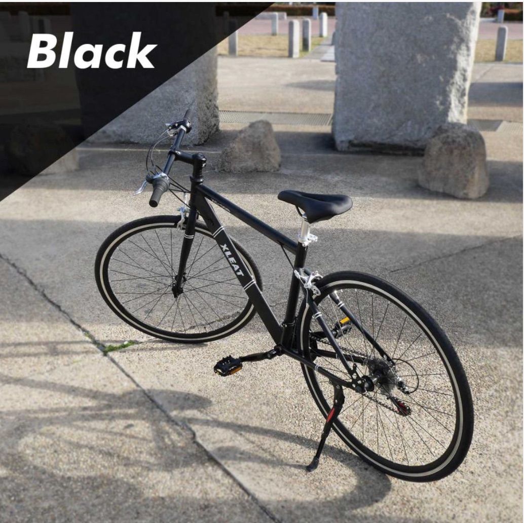 ⭐️【ブラック】21段変速 クロスバイク XC-008 SHIMANO製 700C×28C