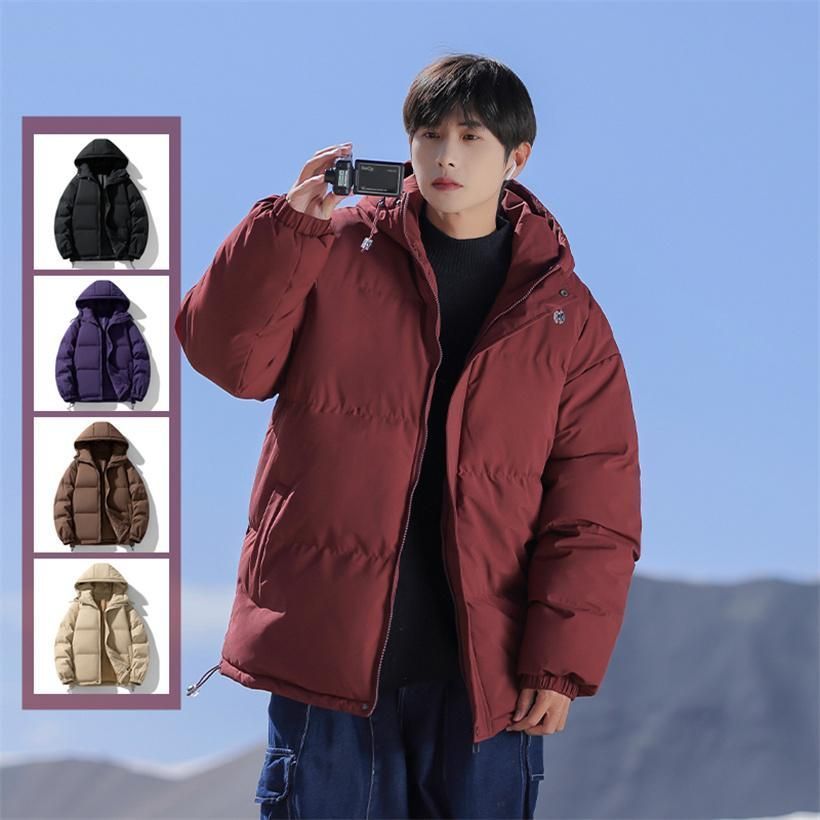 zz11121921350b アウター 冬 上着 男女 カップル アウトドア 防寒服 通勤 通学 フード カジュアル外套 パーカ ダウンジャケット 中綿ジャケ