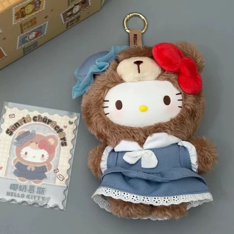 【開封済】Sanrio x TOPTOY サンリオ Season2 “英伦下午茶” British Afternoon Tea 海外限定 シリコン/ぬいぐるみペンダント キーホルダー・キーリング 置物【モデル：椰奶慕斯｜HelloKitty｜ハローキテ