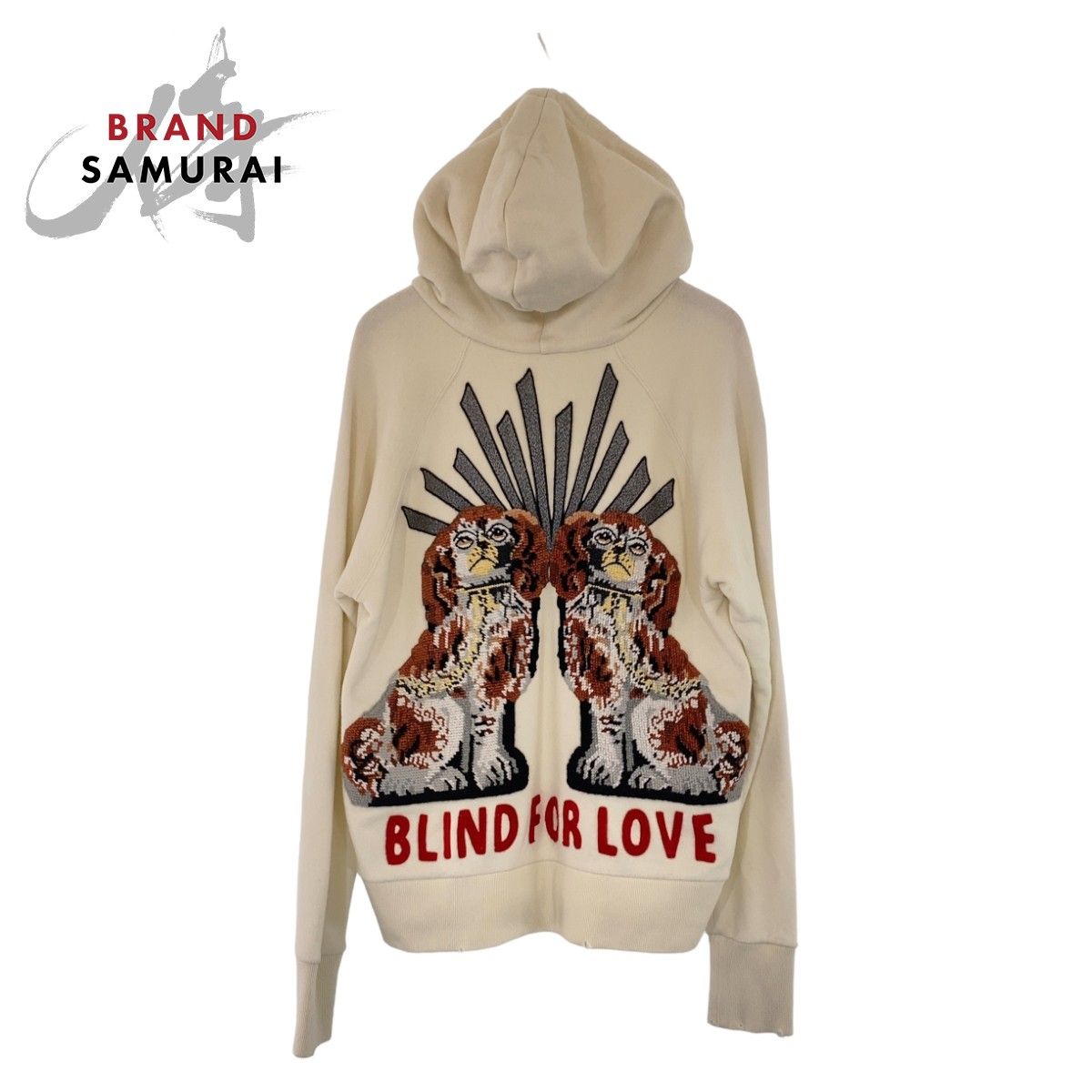 美品 GUCCI グッチ ロゴ BLIND FOR LOVE ドッグ 犬 刺繍 サイズXS 
