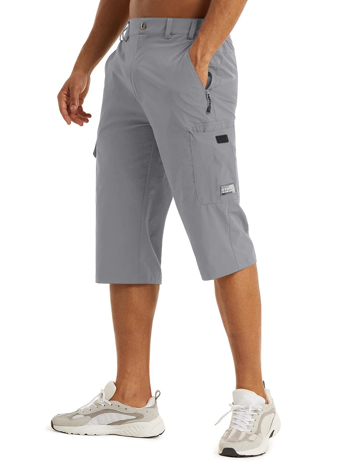 作業着 半ズボン ストレッチ ゴルフ アウトドアショートパンツ トレッキング 撥水 ハーフパンツ 釣り 速乾 サイクルウェア メンズ 夏 7分丈パンツ