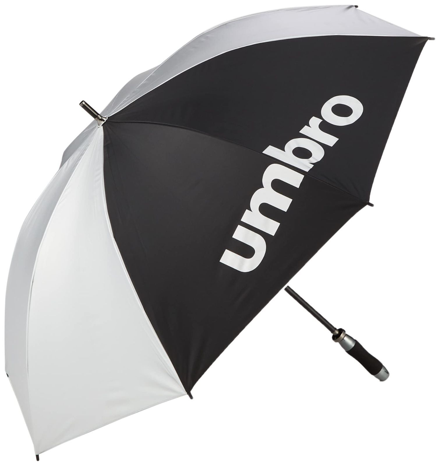 アンブロ 長傘 アンブレラ サッカー UVケア スポーツ観戦 日傘 雨傘 ショルダー紐付き 銀パラソル UJS9700B シルバー2 F