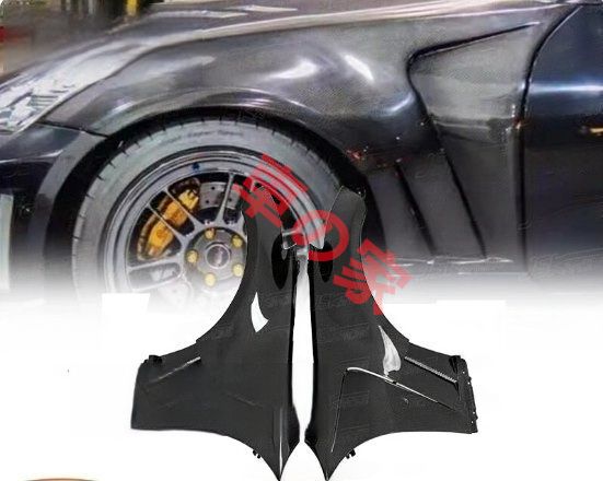 フェアレディZ Z33 350Z オーバーフェンダー ダイヤモンドシルバー KYO フロント 厚み約1cm  z33 リア オーバーフェンダー