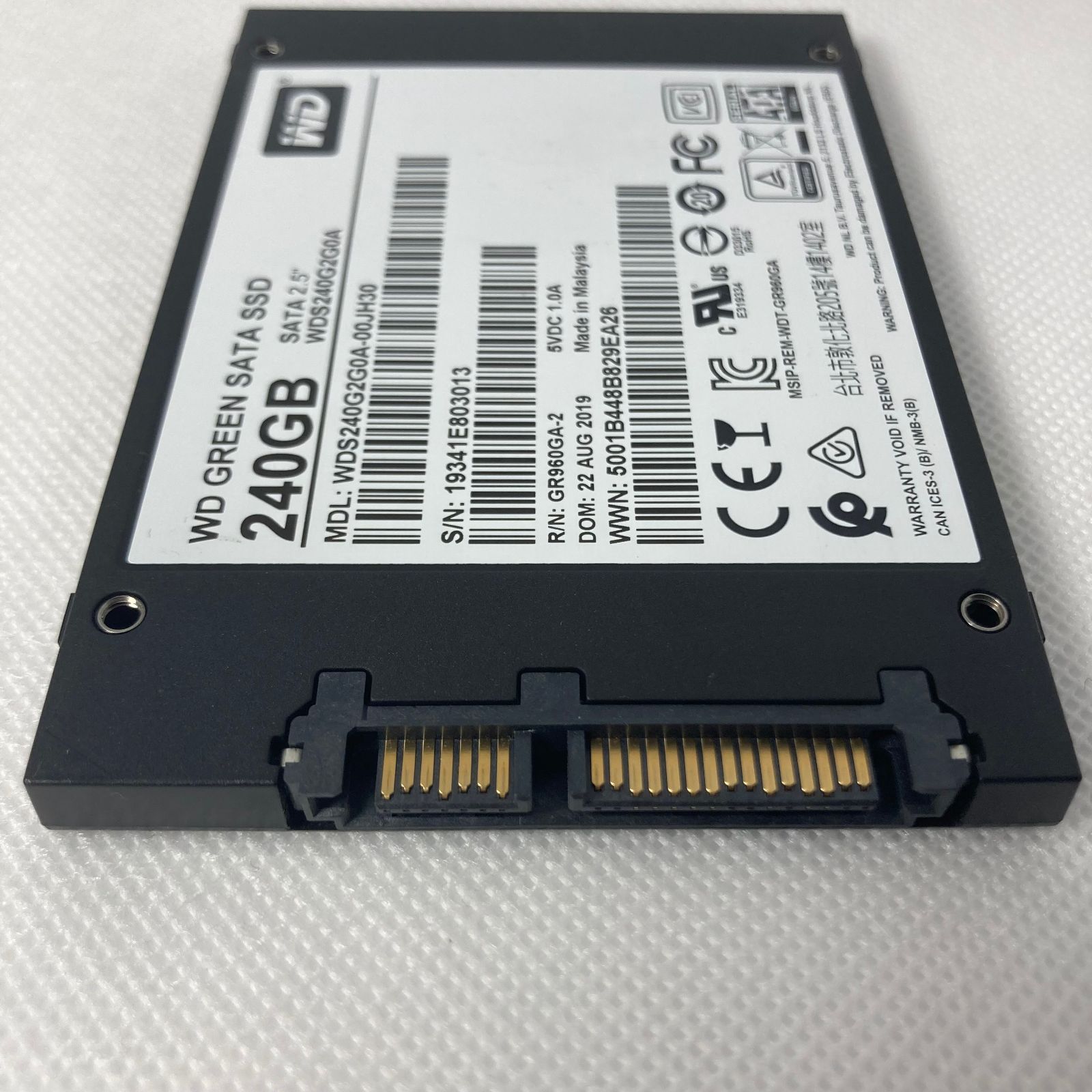 WD Green SATA 2.5" SSD 240GB ウェスタンデジタル WDS240G2G0A-00JH30 /wd green【582】