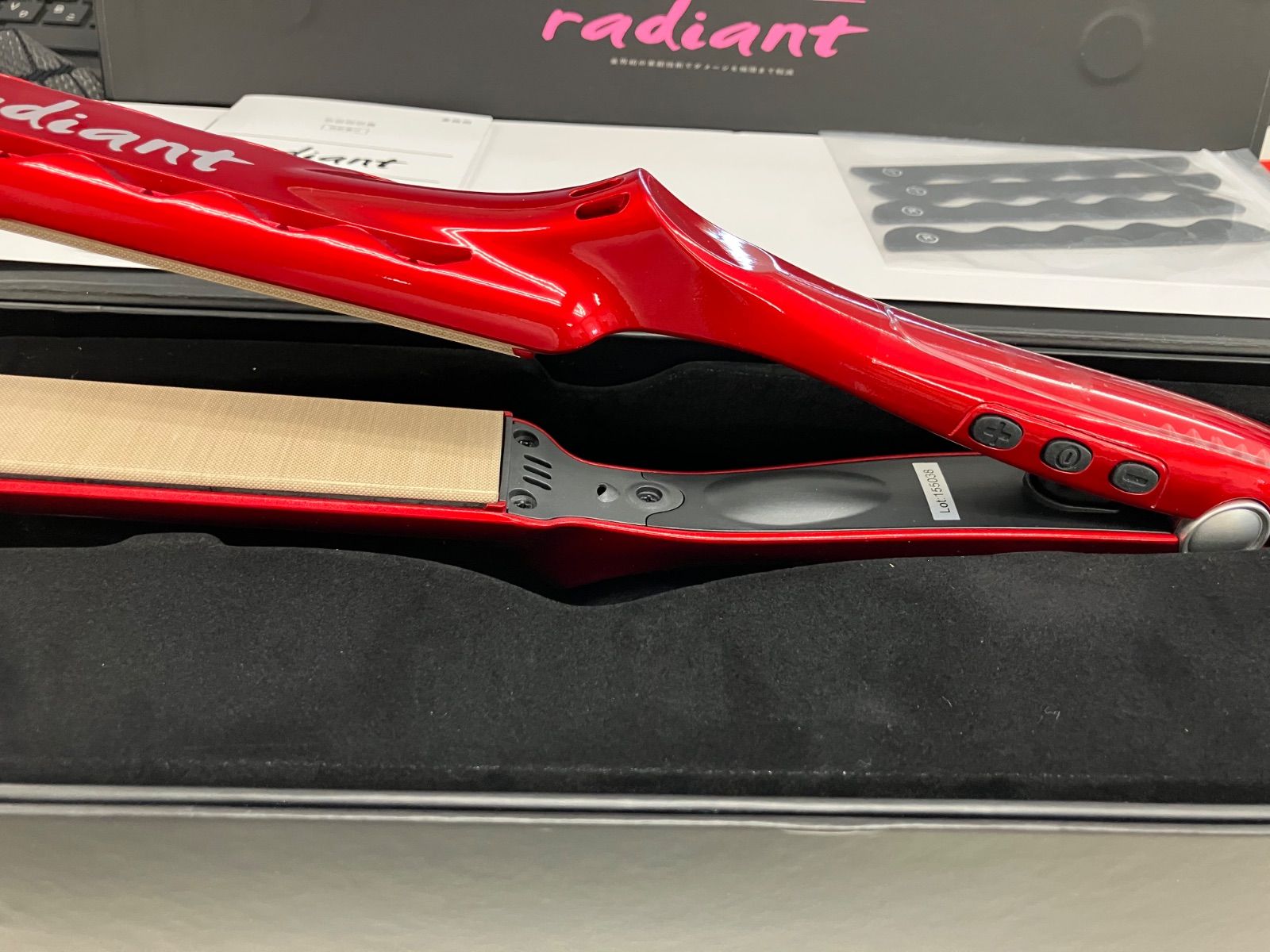 新品】radiant LM125-R ストレートヘアアイロン 28mm レッド