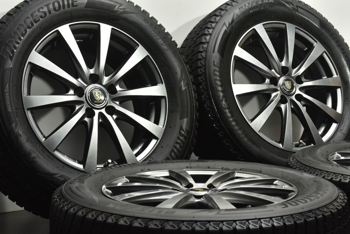 マナレイスポーツ 17in 7J 39 PCD114.3 ブリヂストン ブリザック DM-V3 225 65R17 レクサス 10系 NX ハリアー RAV4 ヴァンガード