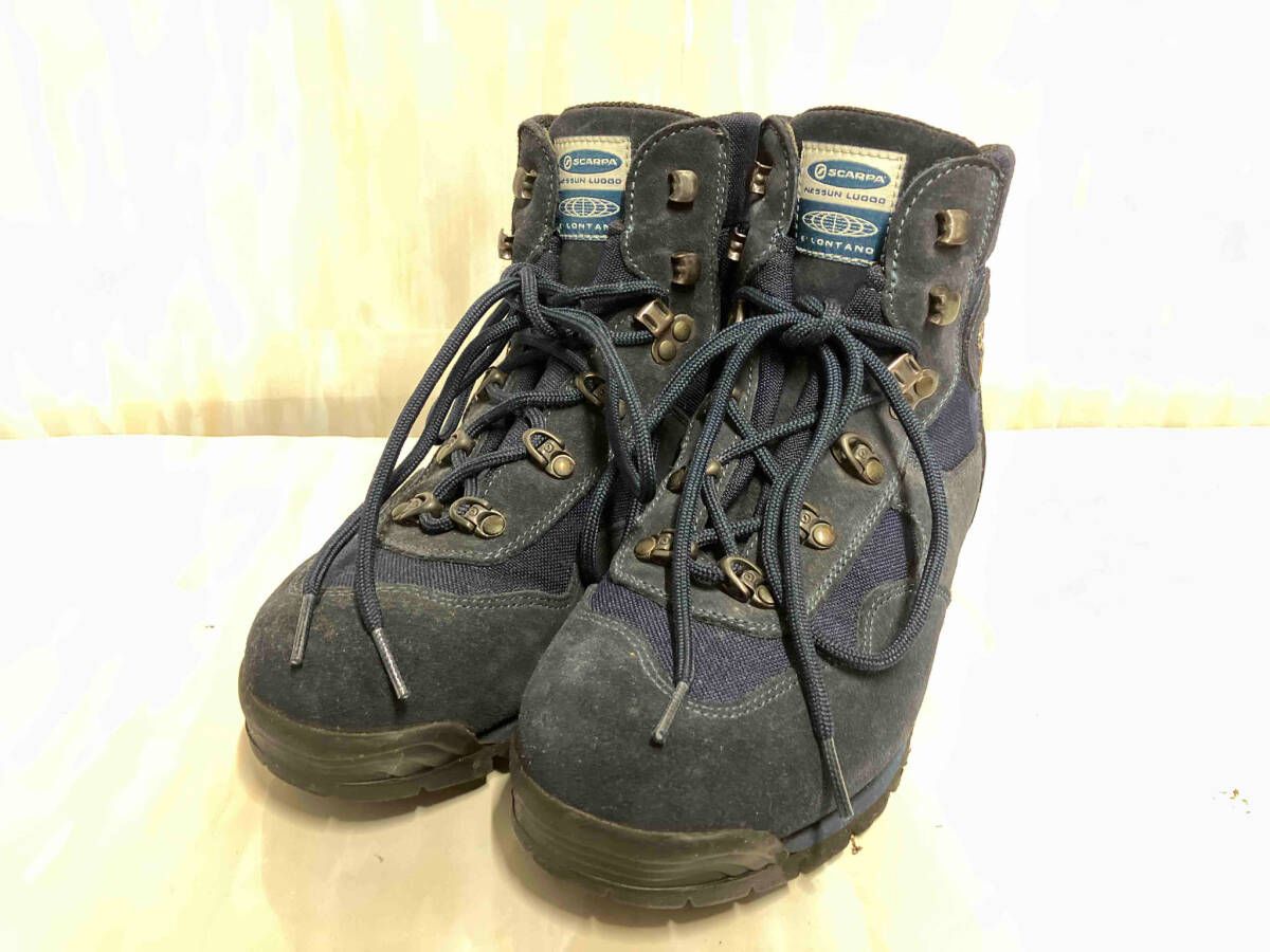 SCARPA スカルパ GORETEX ゴアテックス トレッキングブーツ ネイビー 40サイズ
