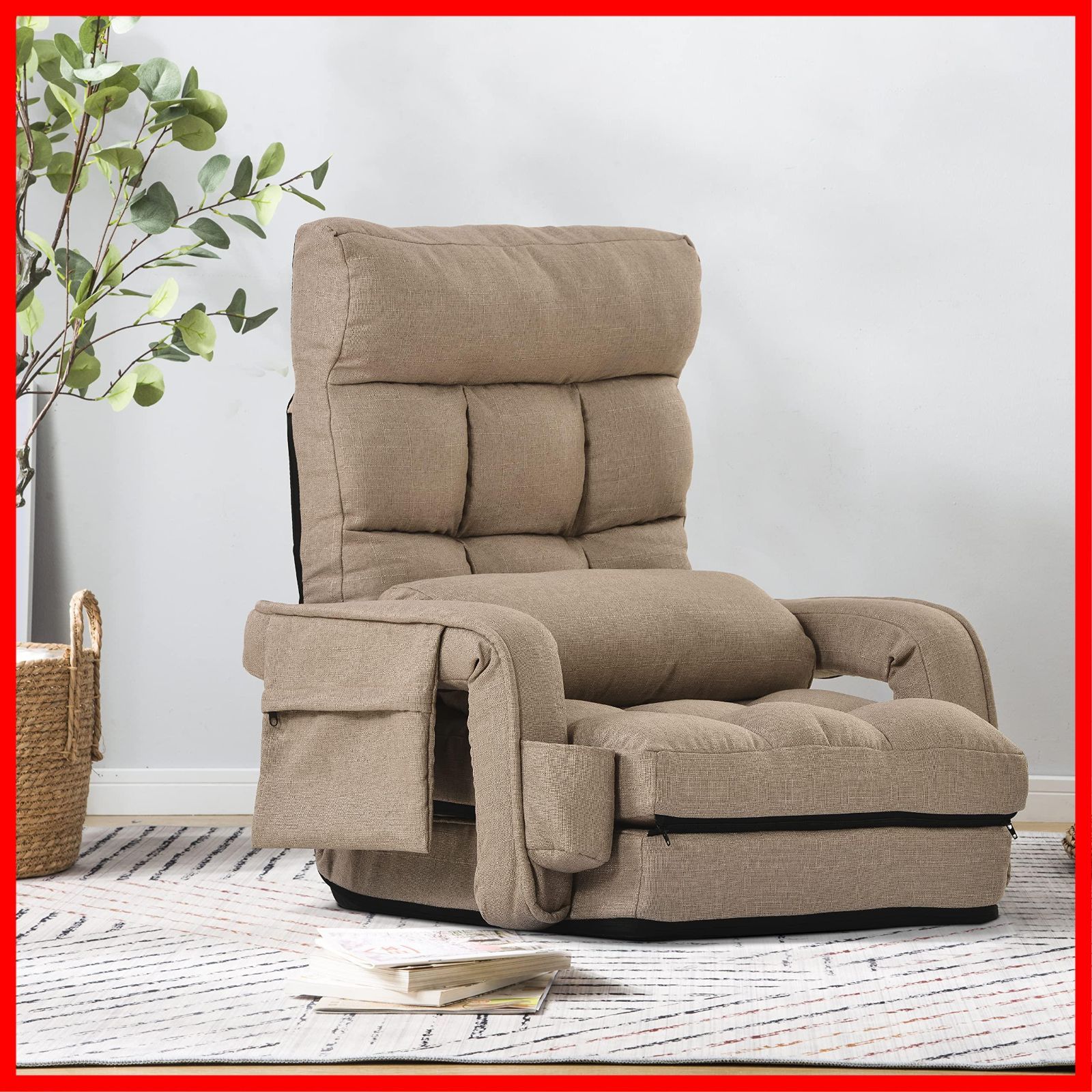 4WAY座椅子 ダークブラウン 組立品【代引不可】[21] イス