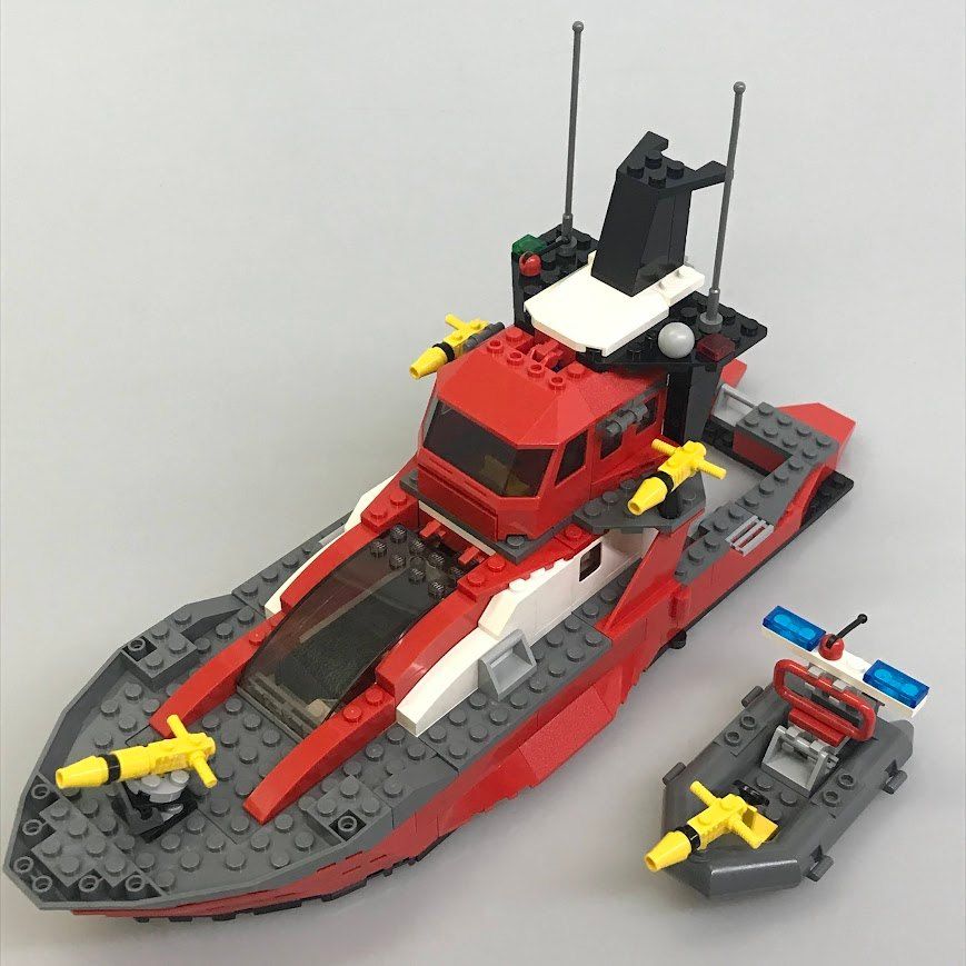 正規品 LEGO レゴ ワールドシティ 7046 消防指令船 HD-576-A 廃盤品 説明書付き 希少 371 - メルカリ