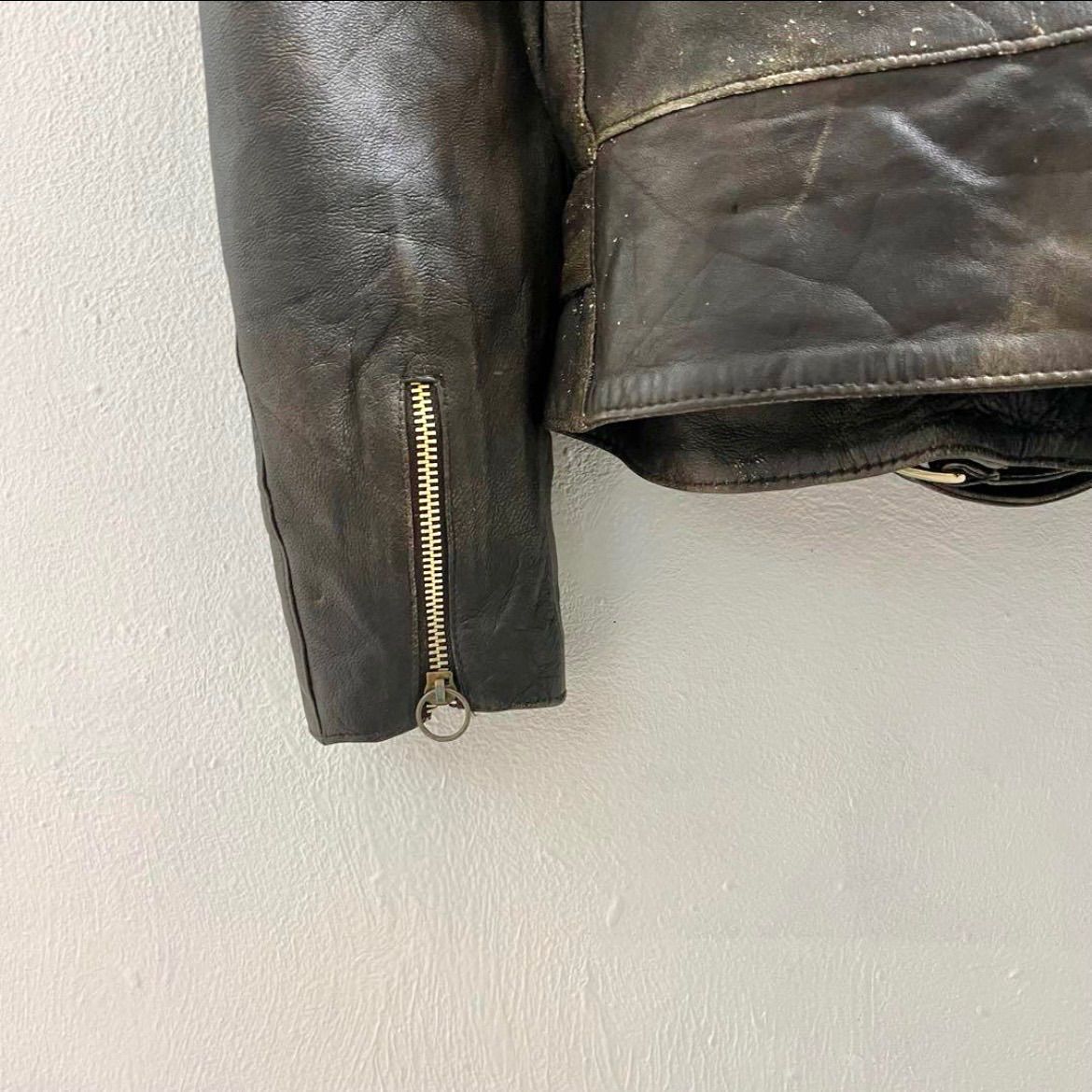 ご購入はこちらから。 .ヨーロッパ ヴィンテージ ライダース レザージャケット 80s 70s 当店の商品全て正規品！