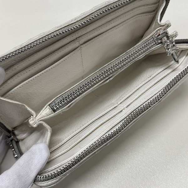 正規/美品 クロムハーツ REC F ZIP キルテッドレザー セメタリー