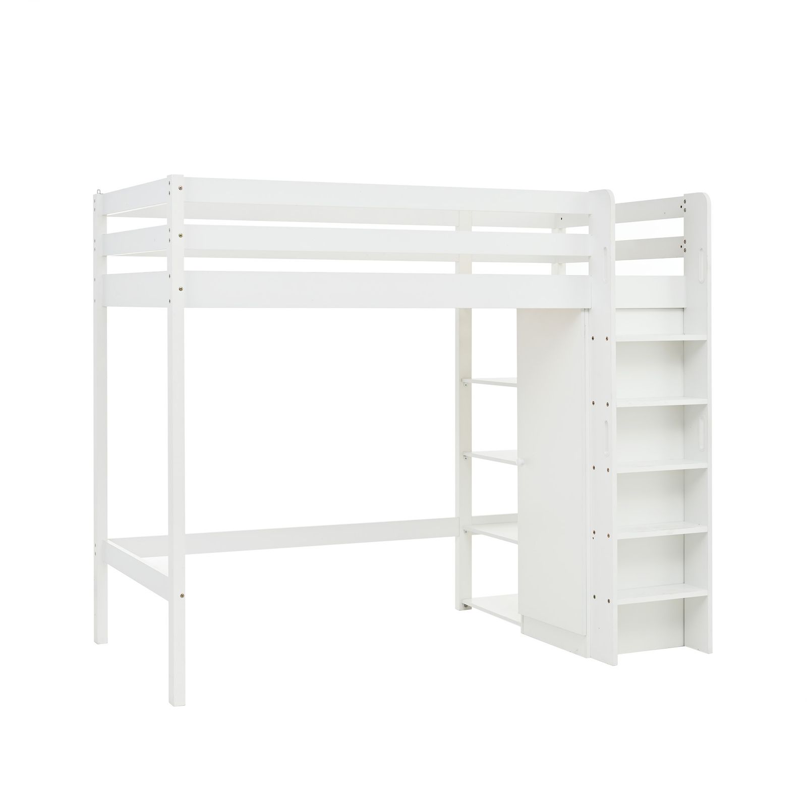 8%割 ロフトベッド システムベット 頑丈 ワードローブ 収納付き 北欧風 コンセント付き シングル 宮付き 収納棚付き 収納 北欧風 大人 一人暮らし ホワイト