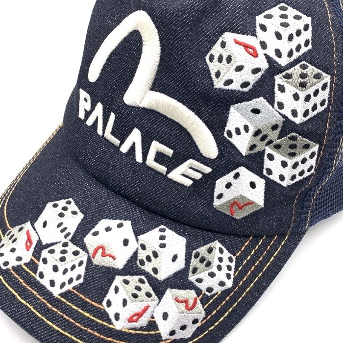 PALACE EVISU ロゴ＆ダイス刺繍メッシュキャップ PALACE EVISU ロゴ＆ダイス刺繍メッシュキャップ