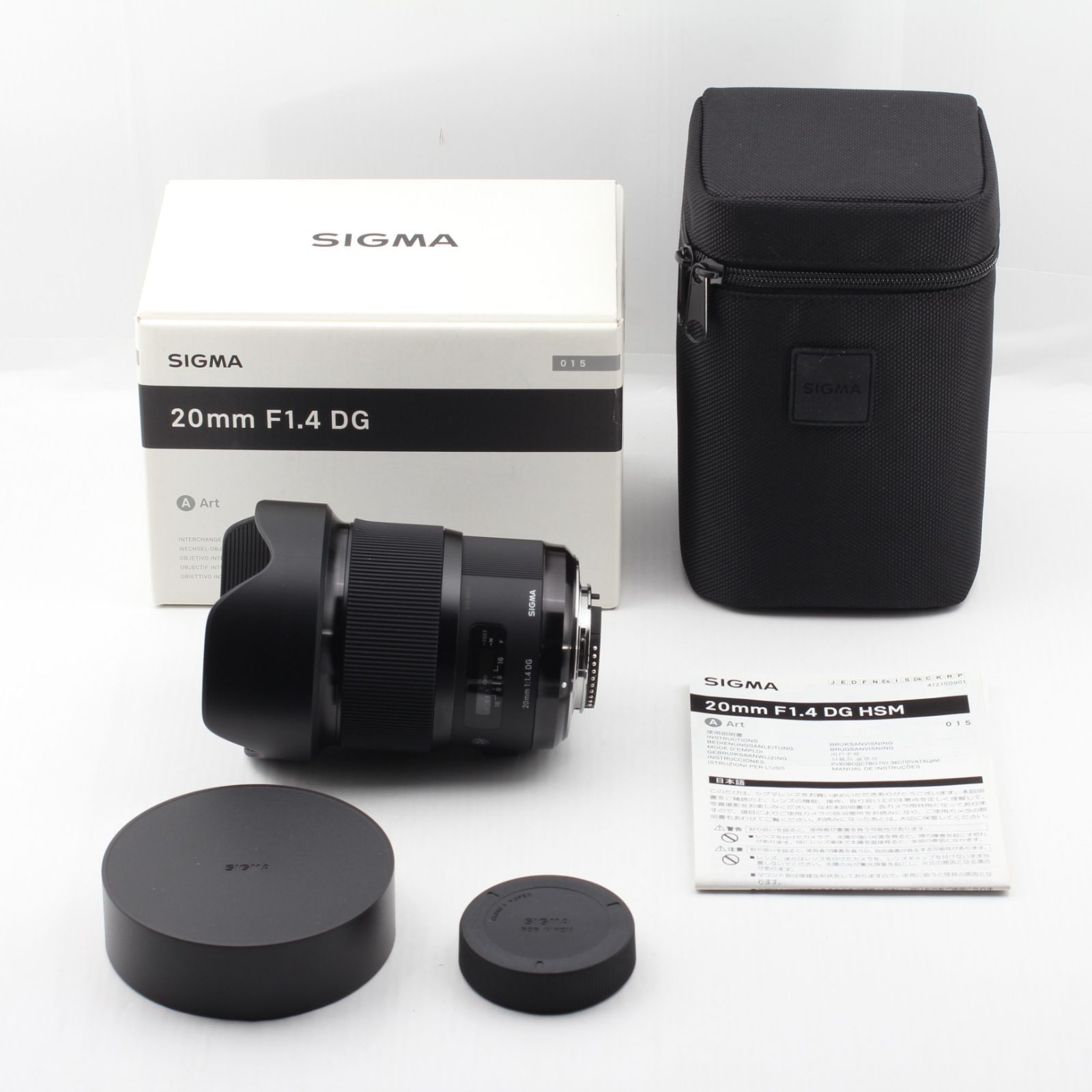 元箱、ケース付き。☆新品級☆ SIGMA シグマ 20mm F1.4 DG HSM Art ニコンF用 - メルカリ