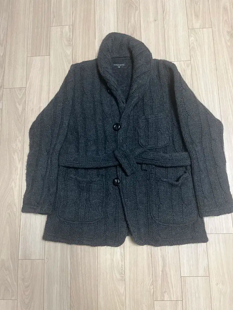 【雷市場（ポンジャン）商品韓国直送】 ENGNIEERED GARMENTS(エンジニアドガーメンツ) エンガ ヘビーニット カーディガンジャケット XS