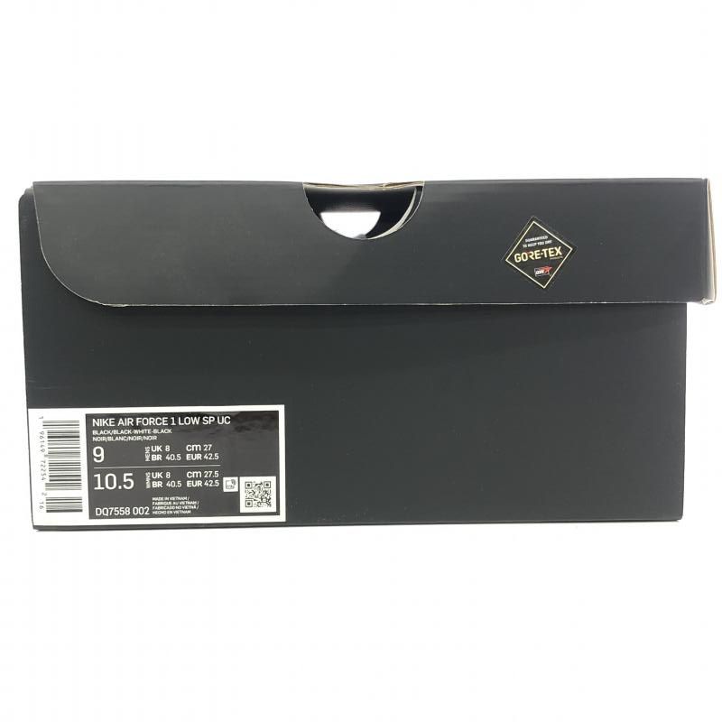 NIKE バインダー　非売品　未開封 中古】UNDERCOVER NIKE AIR FORCE 1 LOW BLACK 27cm DQ7558-002