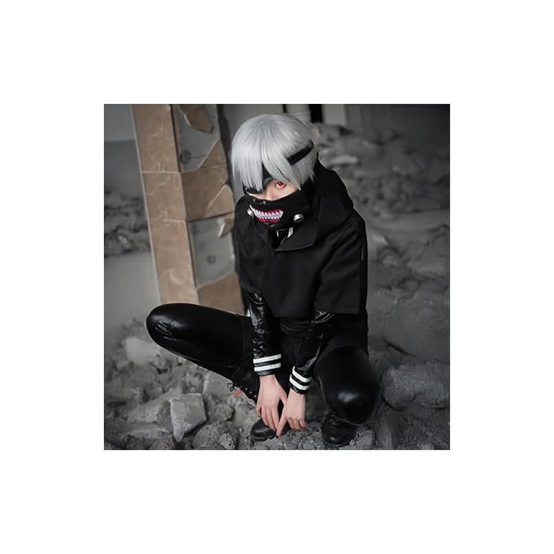 milky time ウィッグ付き 東京喰種 トーキョーグール 金木研 コスプレ ハロウィン L 1