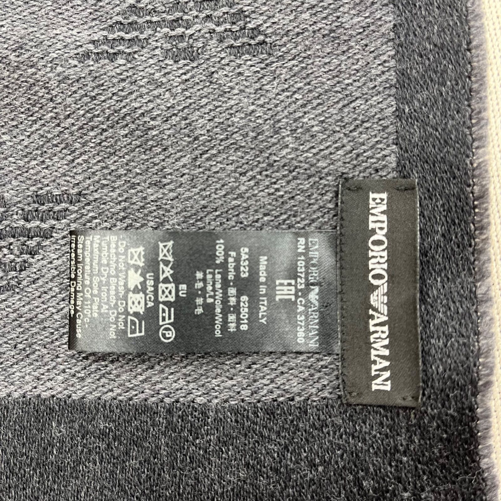 Amazon.co.jp: Emporio Armani メンズ スカーフ ブルー, ブルー