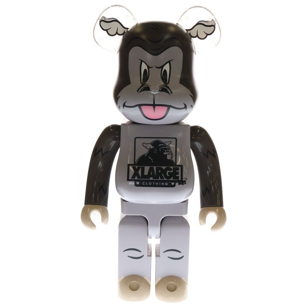 MEDICOM TOY メディコムトイ ×XLARGE ×D*FACE BE RBRICK 1000% エクストララージ ディーフェイス ベアブリック 人形 フィギュア ブラウン