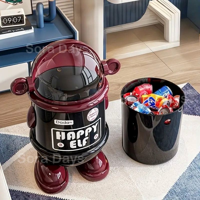 ゴミ箱 ダストボックス 宇宙飛行士 キャラクター 蓋付き ユニーク