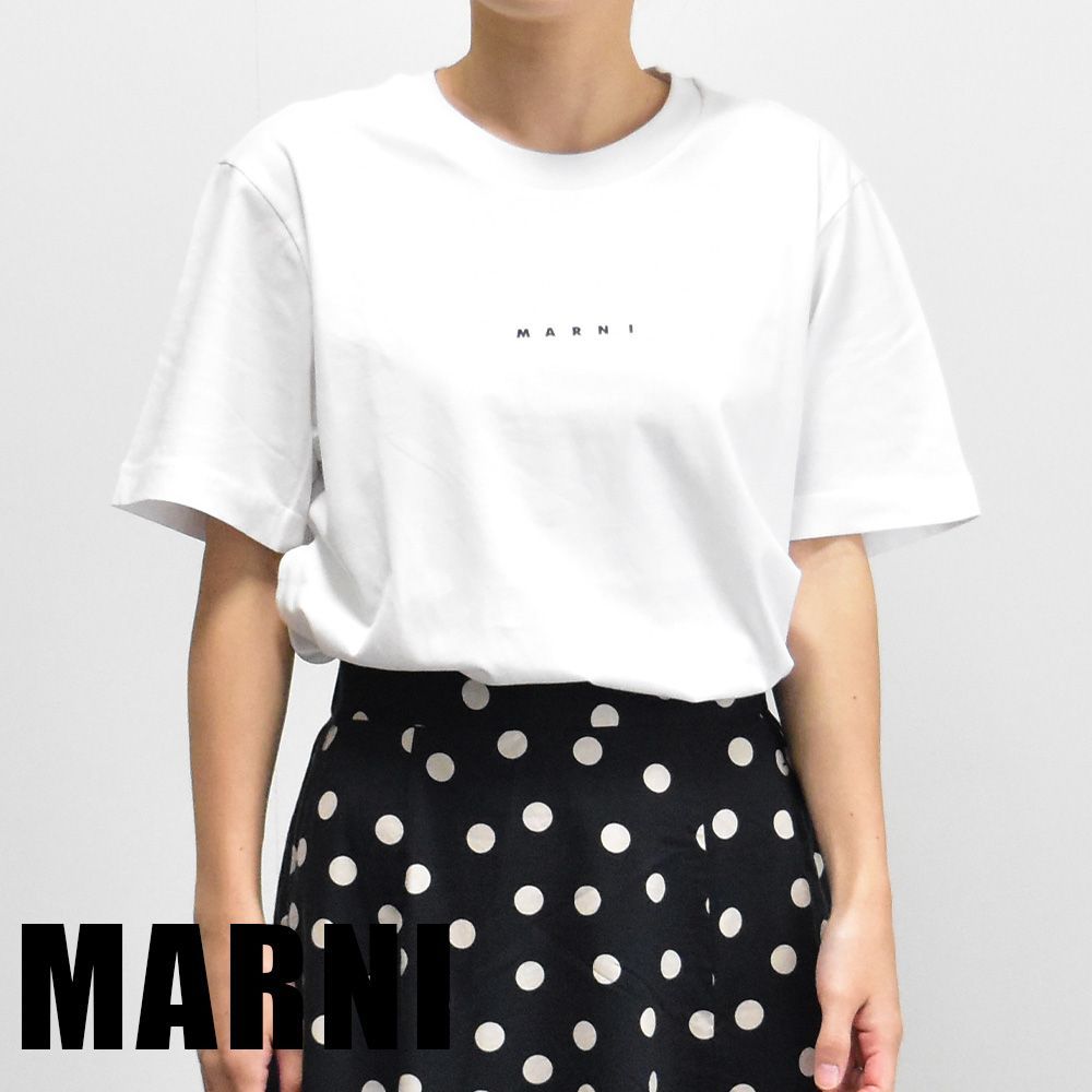 マルニ Tシャツ レディース ロゴ シンプル オーバーサイズ 半袖