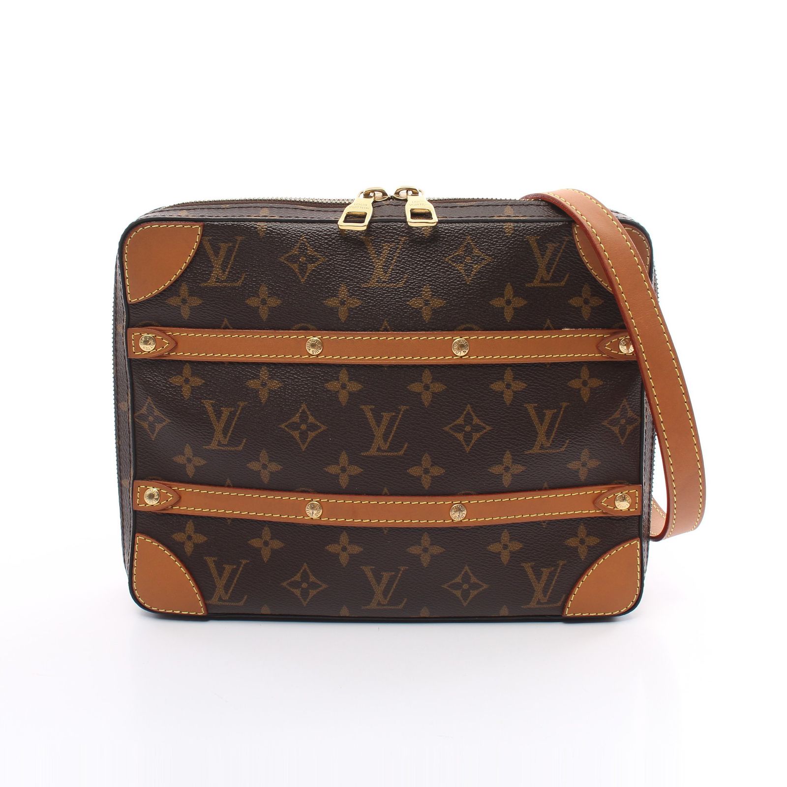 メッセンジャーPM 　モノグラム 　ショルダーバッグ 　PVC レザー ブラウン ルイ・ヴィトン(LOUIS VUITTON)ルイ・ヴィトン メッセンジャーPM
