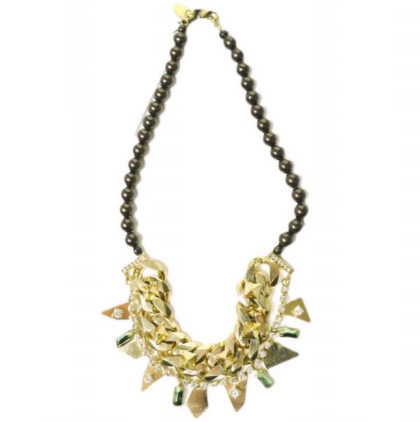 IOSSELLIANI イオッセリアーニ 2連ネックレス C011E GOLD 定価50 600円 アクセサリー g12617