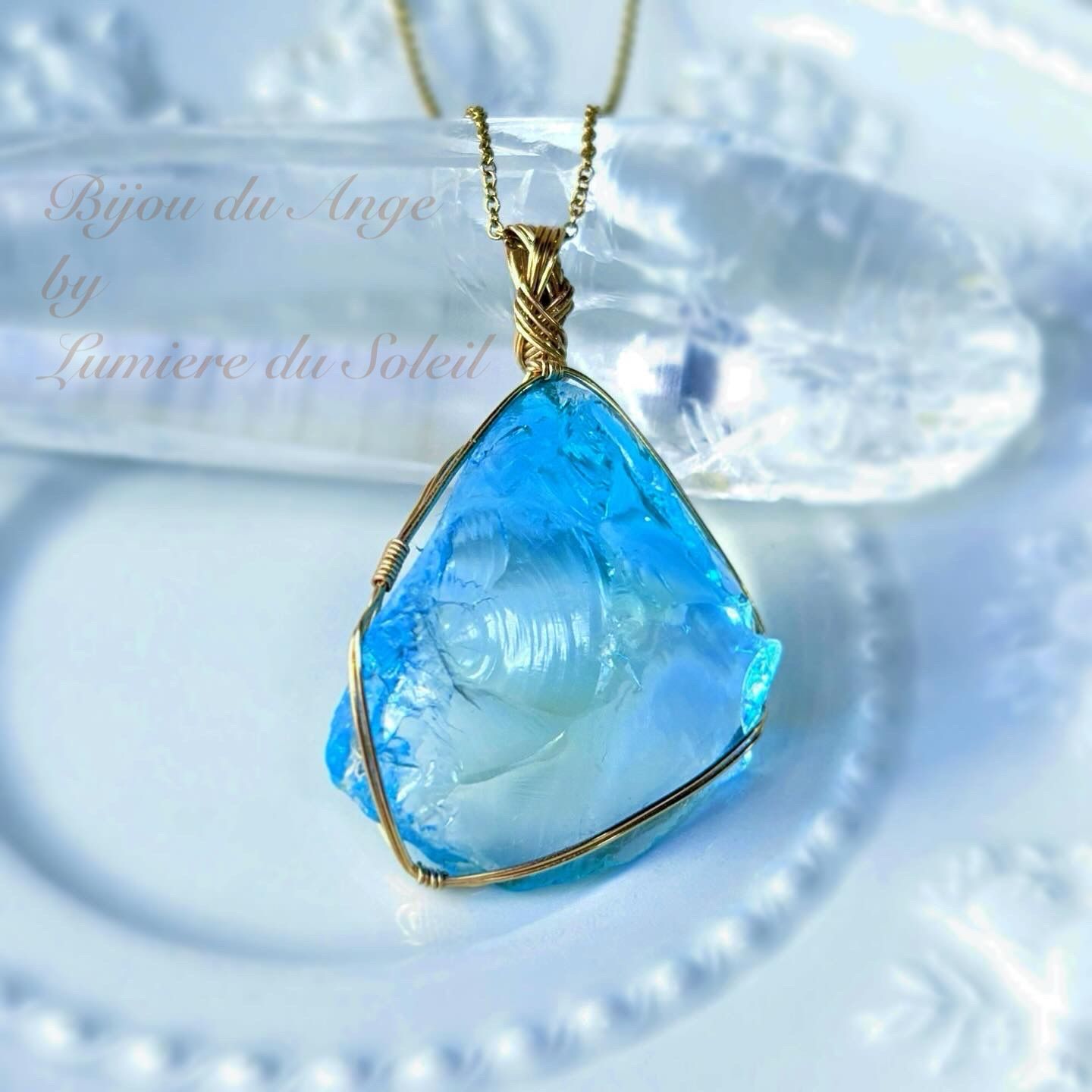 アンダラクリスタル原石ペンダント シエラネバダ マルチカラー 14KGF