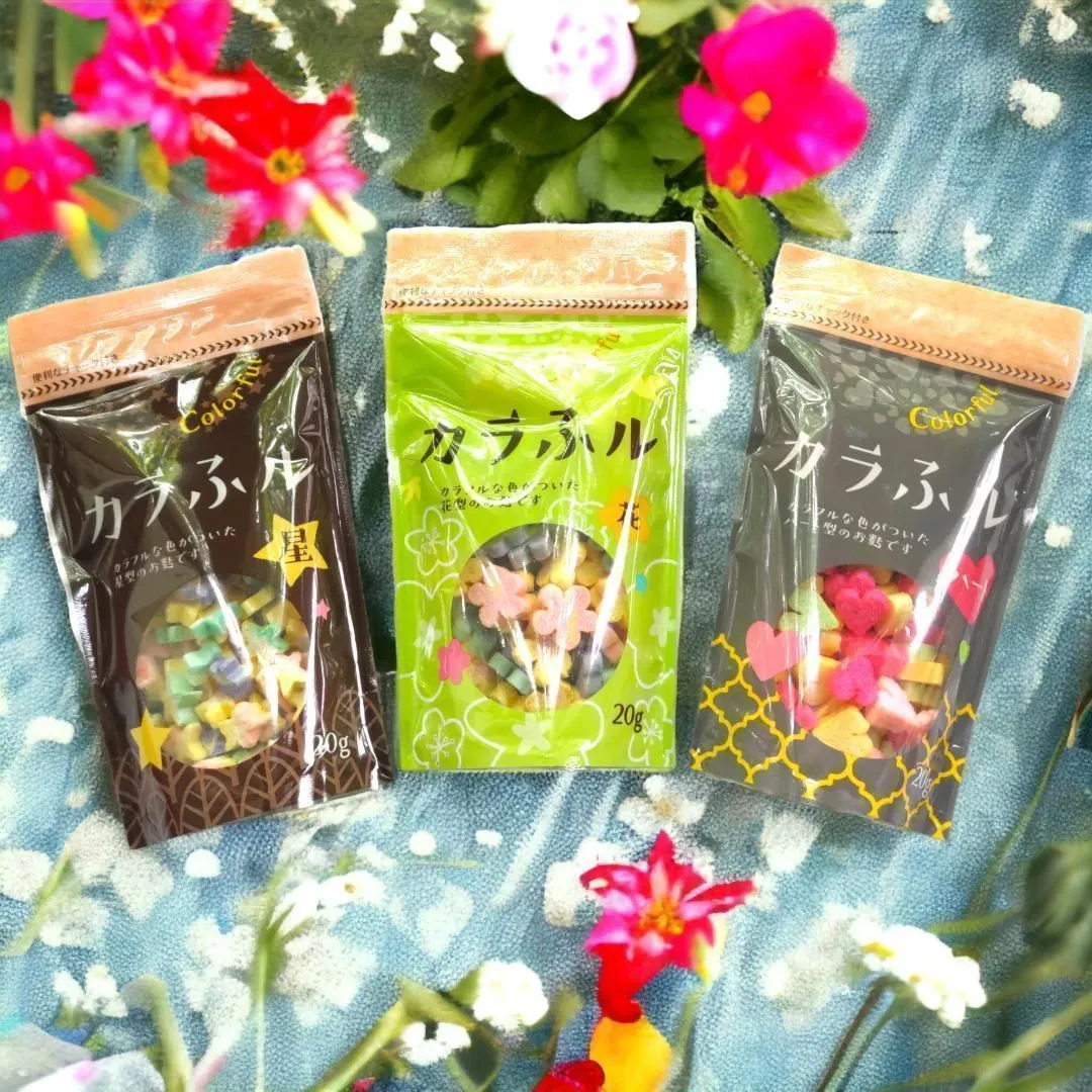 【麩 4点】カラフル 手まり麩 味噌汁 みそ汁 可愛い 具 お麩 01 A■★ 麩 4点】カラフル 手まり麩 七夕 お麩 みそ汁 味噌汁 プレゼント