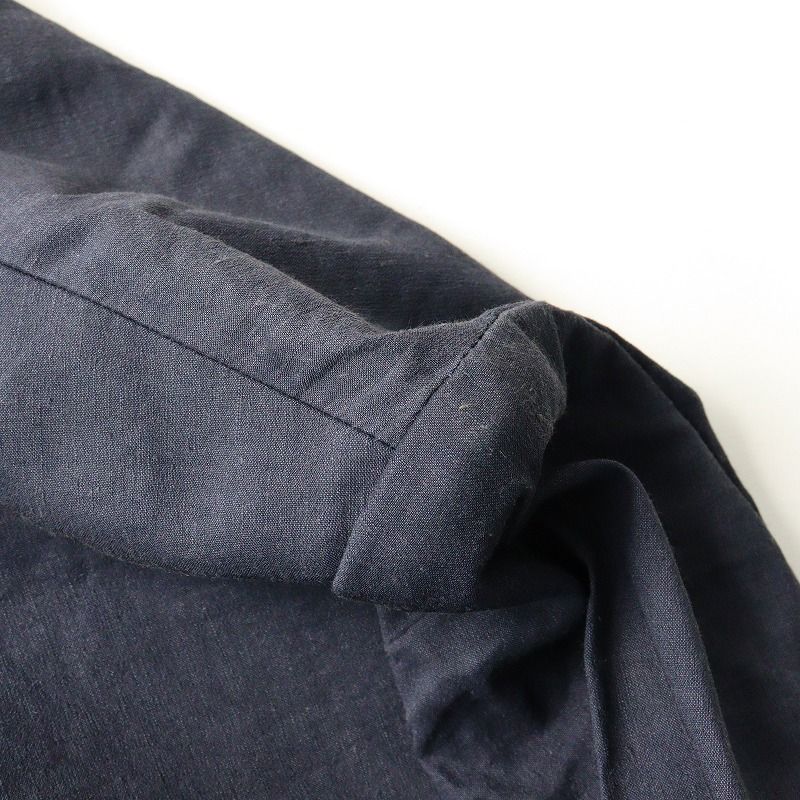 Theory ECO CRUNCH WASHノーカラージャケットネイビー 未使用