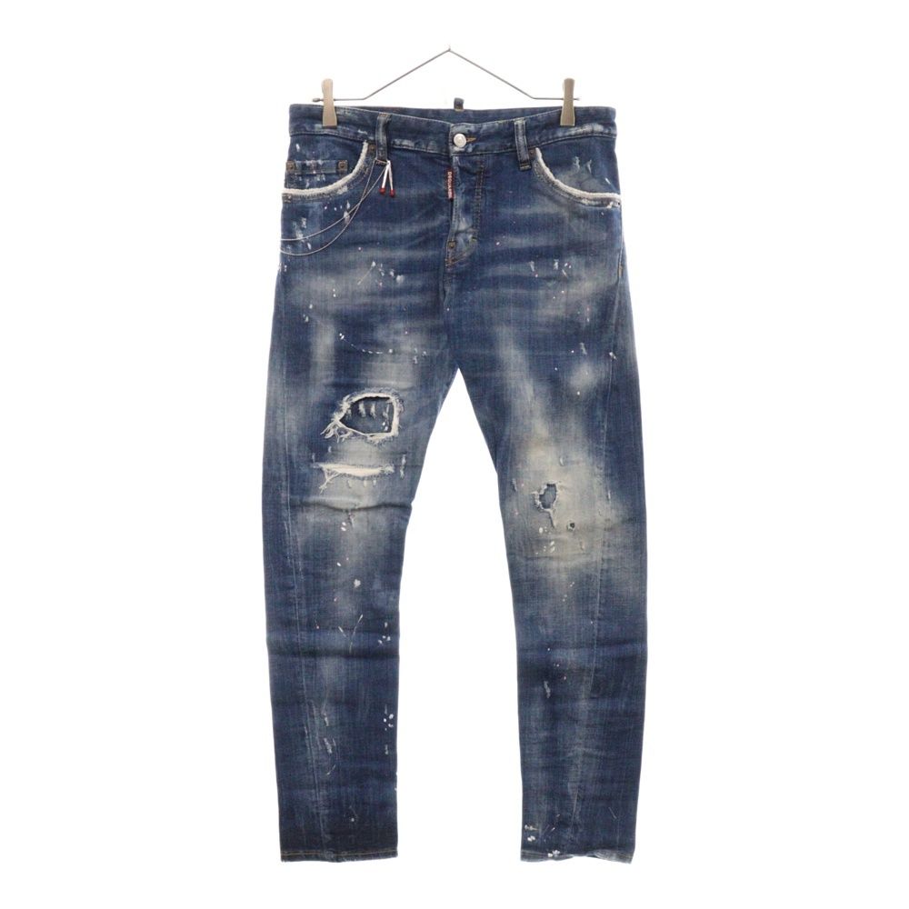 DSQUARED2 ☆ペンキ☆スキニー☆ストレッチ DSQUARED2 (ディースクエアード) 18SS SEXY TWIST JEANS