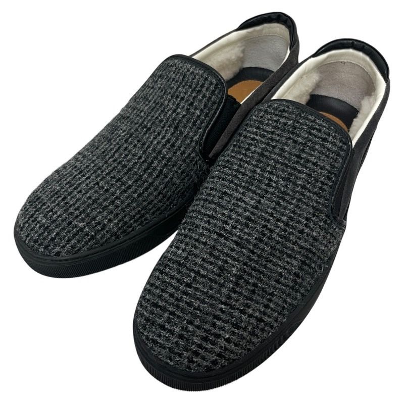 う*ん様 モンクレール　ボアスニーカー MONCLER】モンクレール スリッポン メンズ スニーカー ツイード