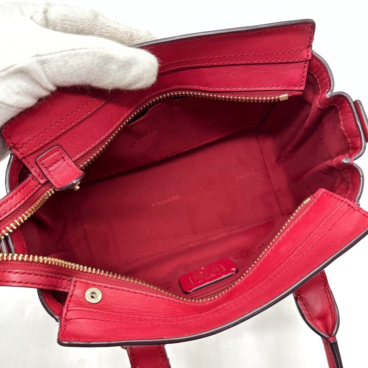 良品】 COACH コーチ スワッガー ハンドバッグ ショルダーバッグ 2way 