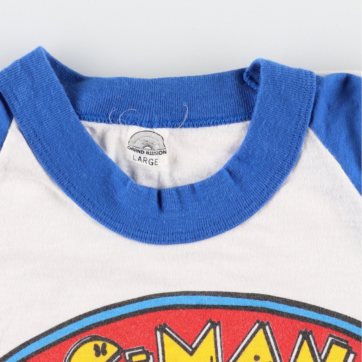 古着 80年代 GRAND ILLUSION PAC-MAN パックマン 七分袖 ラグラン 