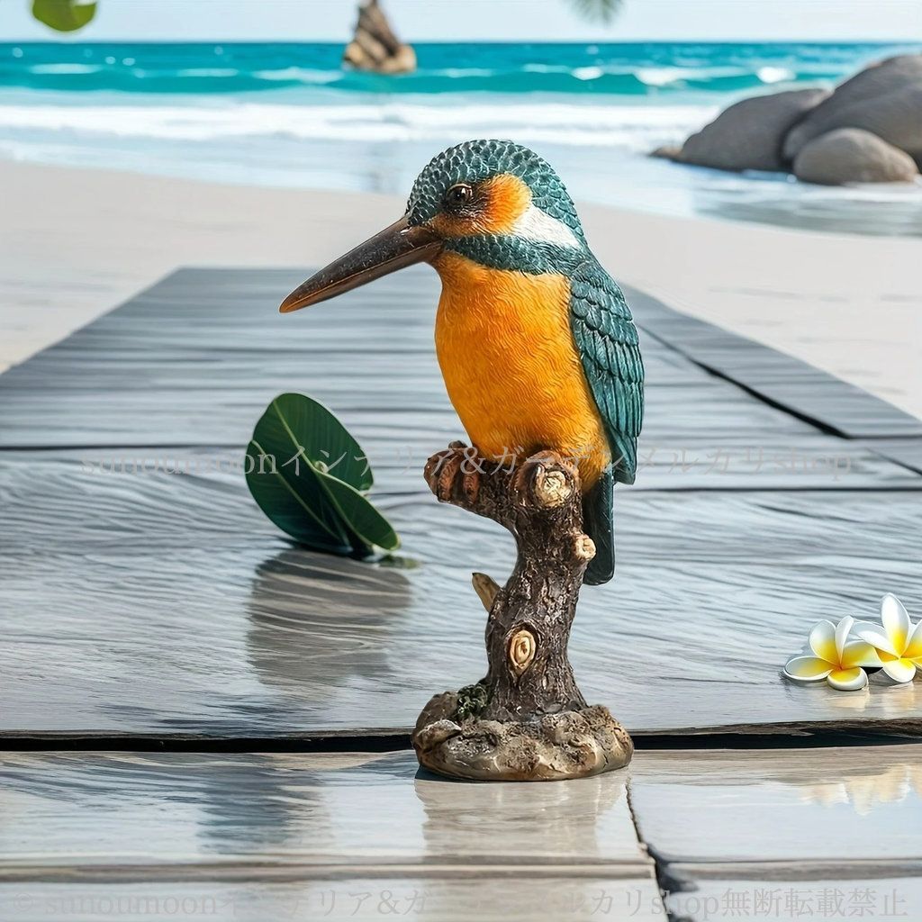 4-7 庭 ガーデン雑貨 動物 ガーデン バード かわいい ガーデニング ガーデンインテリア インテリア 雑貨 アニマル 樹脂 リアル ガーデンオブジェ おしゃれ 庭の装飾 鳥 お洒落 ガーデンオーナメント ブルー 青 USTAUSTRALIA_COM_AU